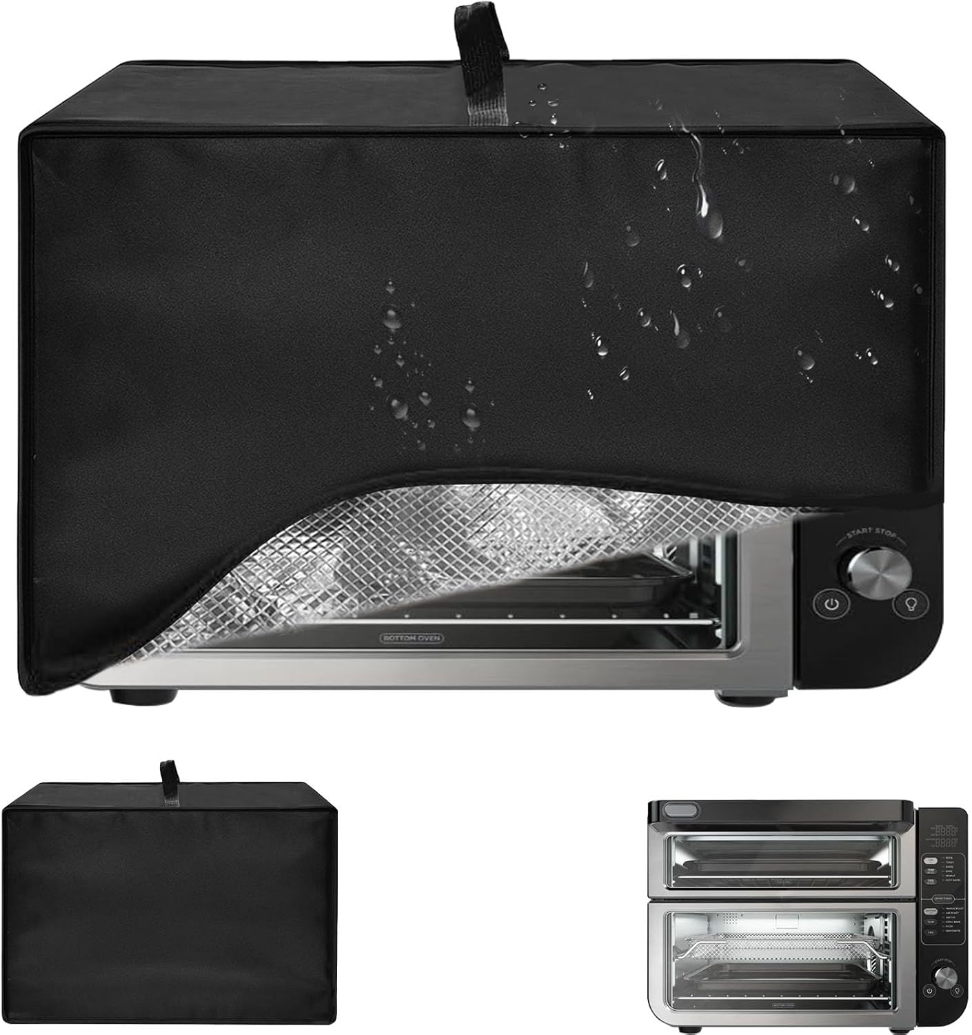 Toaster Oven Air Fryer Cover, Heat-Resistant Waterproof Dust-proof Kitchen Appliance Covers Compatible with Ninja DCT401 DCT451 DCT651 Smart Double Oven Ninja DCT402BK Double Oven