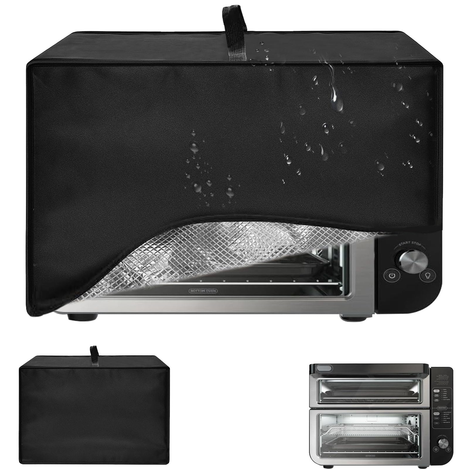 Toaster Oven Air Fryer Cover, Heat-Resistant Waterproof Dust-proof Kitchen Appliance Covers Compatible with Ninja DCT401 DCT451 DCT501 DCT651 DCT402BK Smart Double Oven