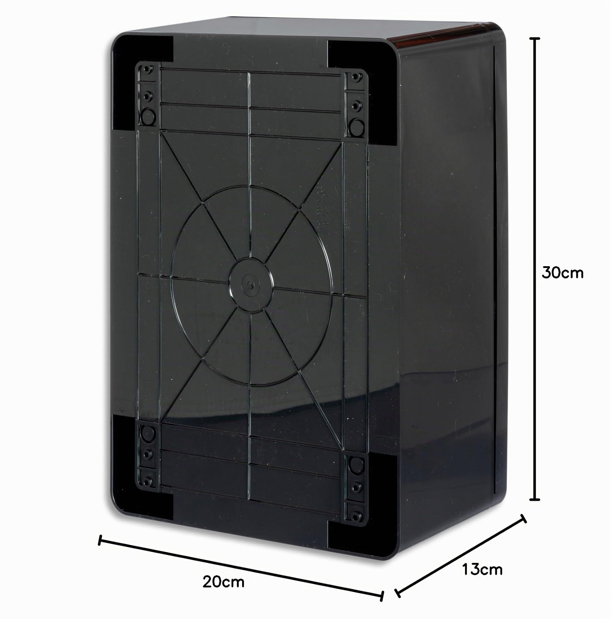 BOXEXPERT coffret de distribution exterieur IP65 ABS 300x200x130mm Fleet, etanche, armoire electrique/coffret mural, boitier industriel vide, noir