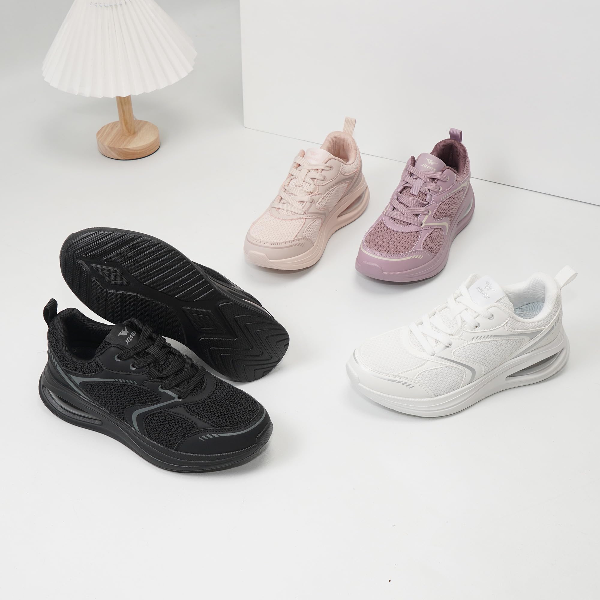 JOMIX Scarpe da Ginnastica Donna con Ammortizzatore ad Aria Sneakers Casual Sportive Leggere e Antiscivolo Scarpe da Running per Corsa e Fitness