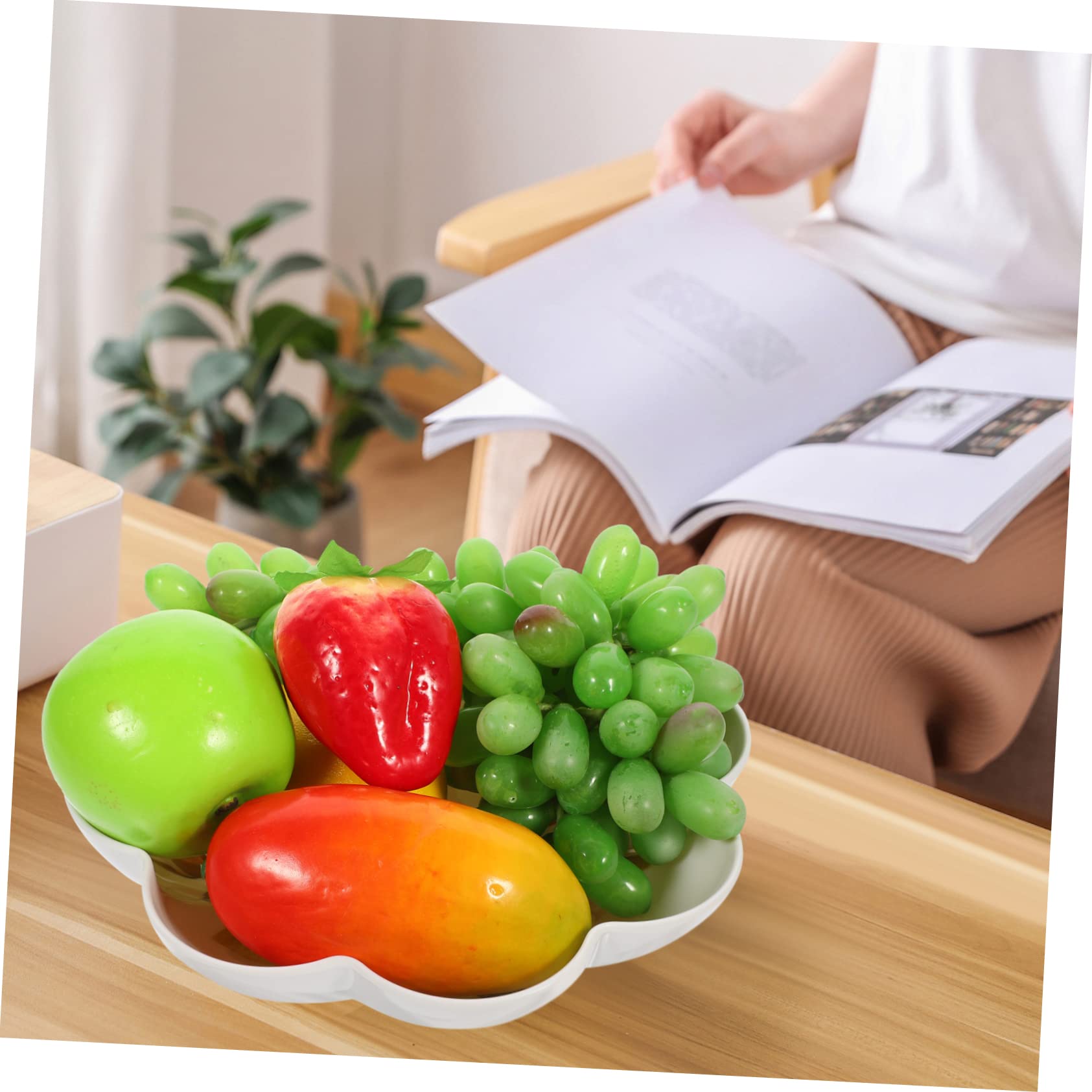 Vassoio per Frutta Multifunzione in Stile Europeo, Piatto per Snack per Uso Domestico, Manici, Piatto per Caramelle Riutilizzabile per servire Dolci in casa e spuntini Informali