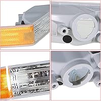 Vista 5 de Paquete de 2 luces direccionales delanteras izquierda y derecha de repuesto para Patriot 2007-2014 68004181AA 68004181AB
