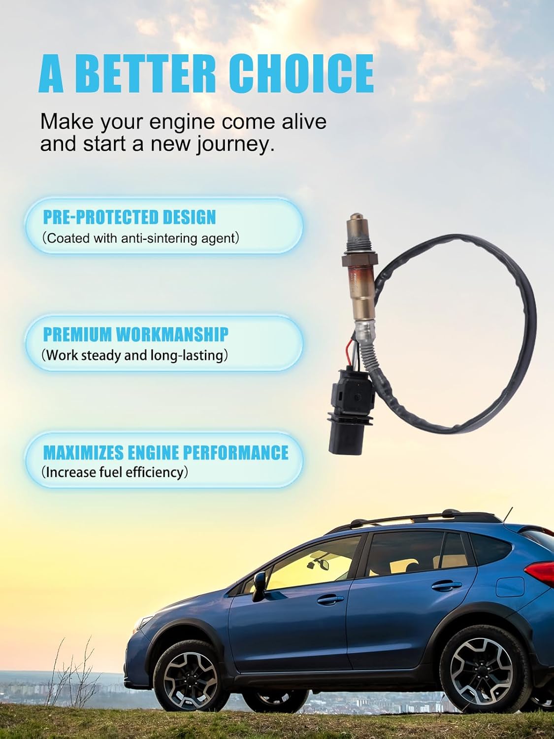 TAUTOY 234-5082 O2 Oxygen Sensor Upstream for Hyundai Elantra 2011-2019,for Kia Forte.Forte Koup 2014-2016,for Kia Forte5 2014-2017 1.8L 2.0L 39210-2E100,392102E100