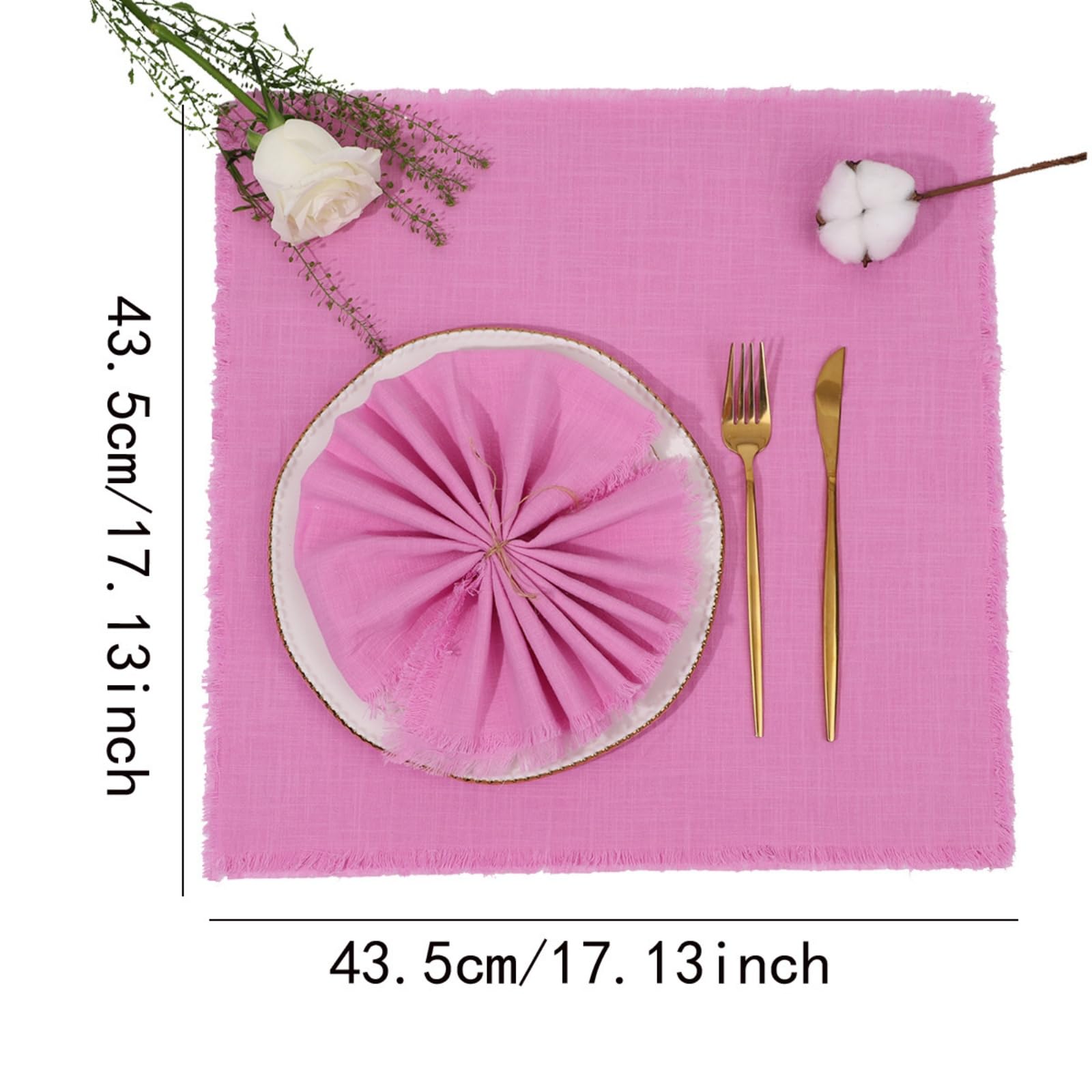 FANSU Confezione da 10/20/50 Tovaglioli Stoffa Microfibra, Tovaglioli di Stoffa da Tavola Morbido Traspirante per Decorazione da Tavolo, Matrimonio, Cena, Ristorante (50 Pezzi,Blu)