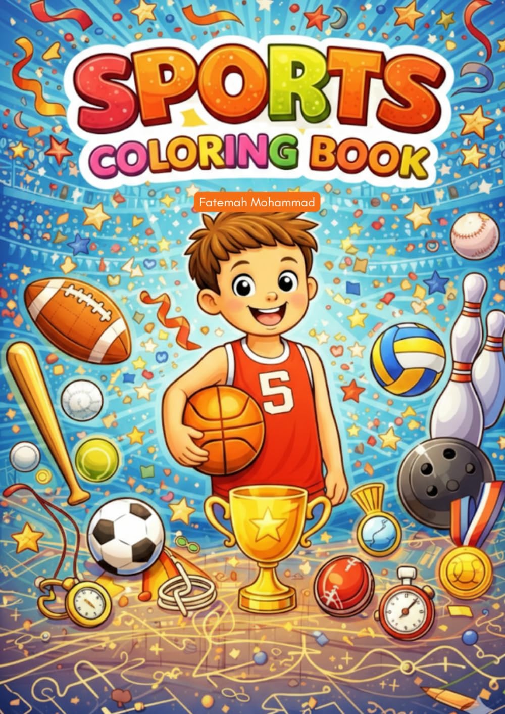 Sports Coloring Book: Fun and Active Sports Illustrations to Color for Learning, Creativity, and Play