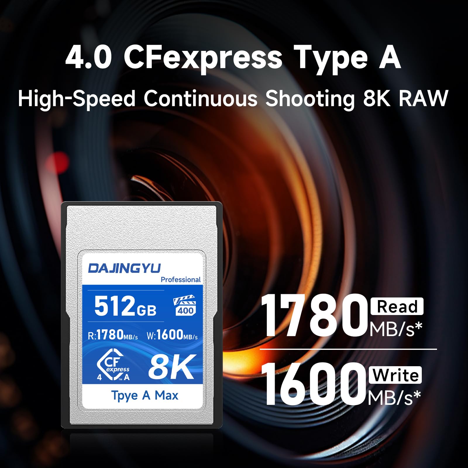 Amazon.com: DAJINGYU 512GB CFexpress Type A Memory Card VPG400 Up