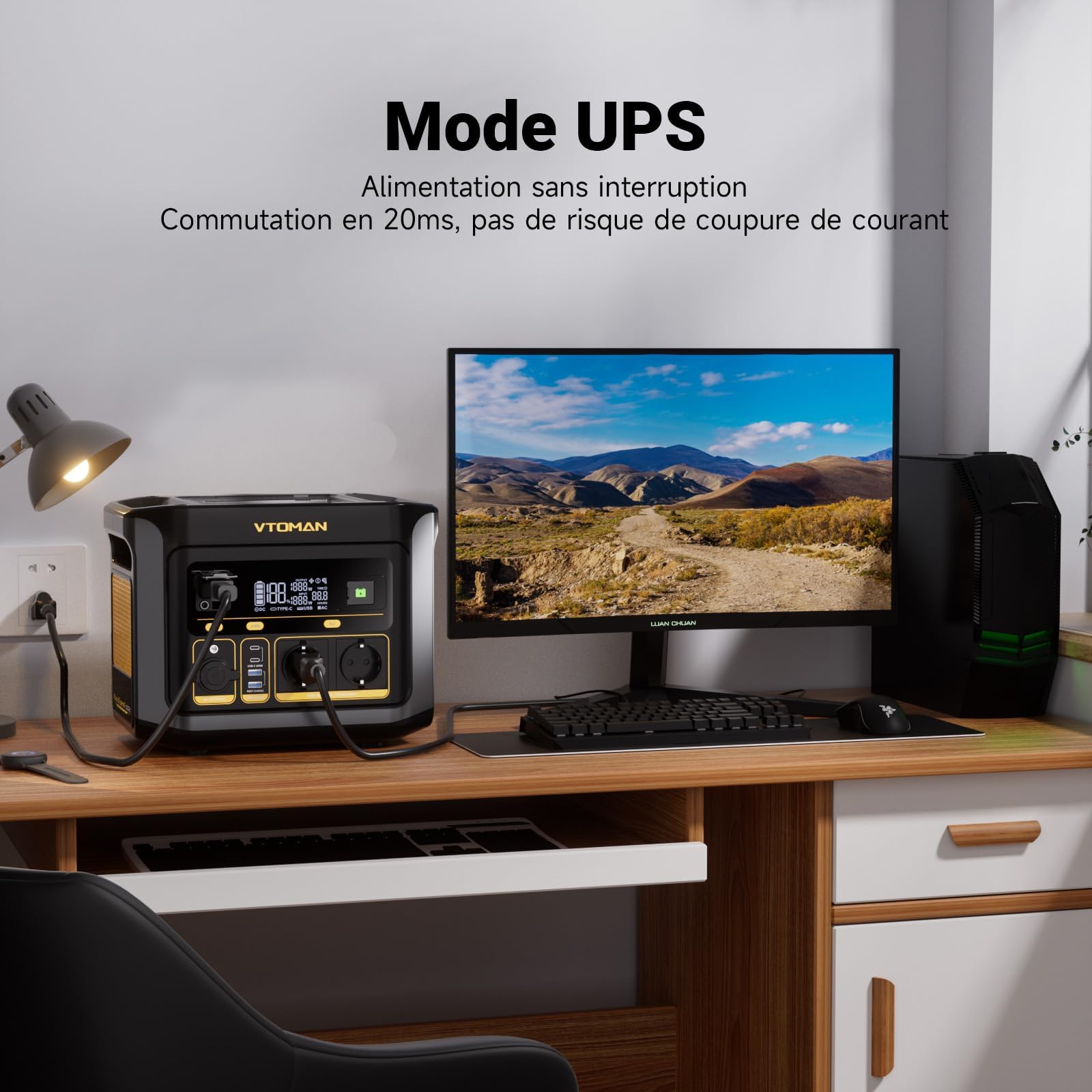 VTOMAN FlashSpeed 600 499Wh Générateur Électrique Portable, Charge Rapide