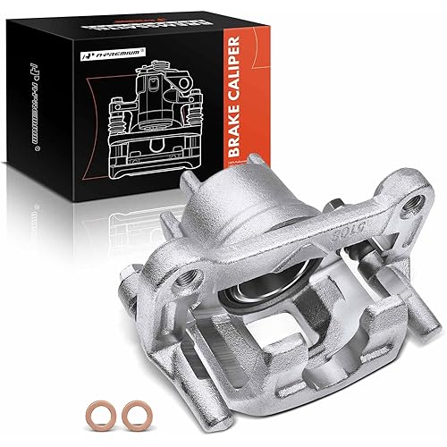 A-Premium Disc Brake Caliper Assembly with Bracket Compatible with Select Mitsubishi Models - Mirage 2014-2015 - Front Left Driver Side