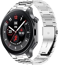 Compatible with Oneplus Watch 2 Strap, Classic Stainless Steel Watch for Oneplus Watch 2