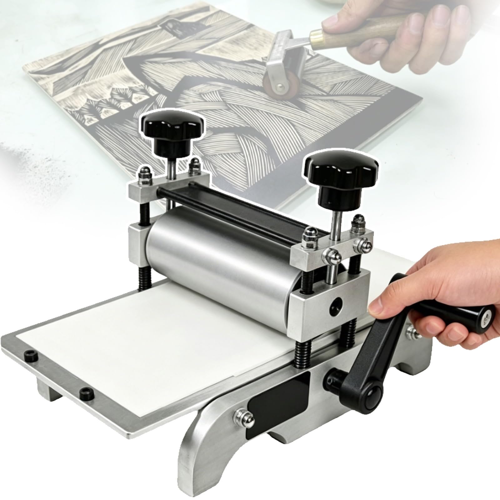 Machine de gravure portable avec rouleau réglable pour studio et maison