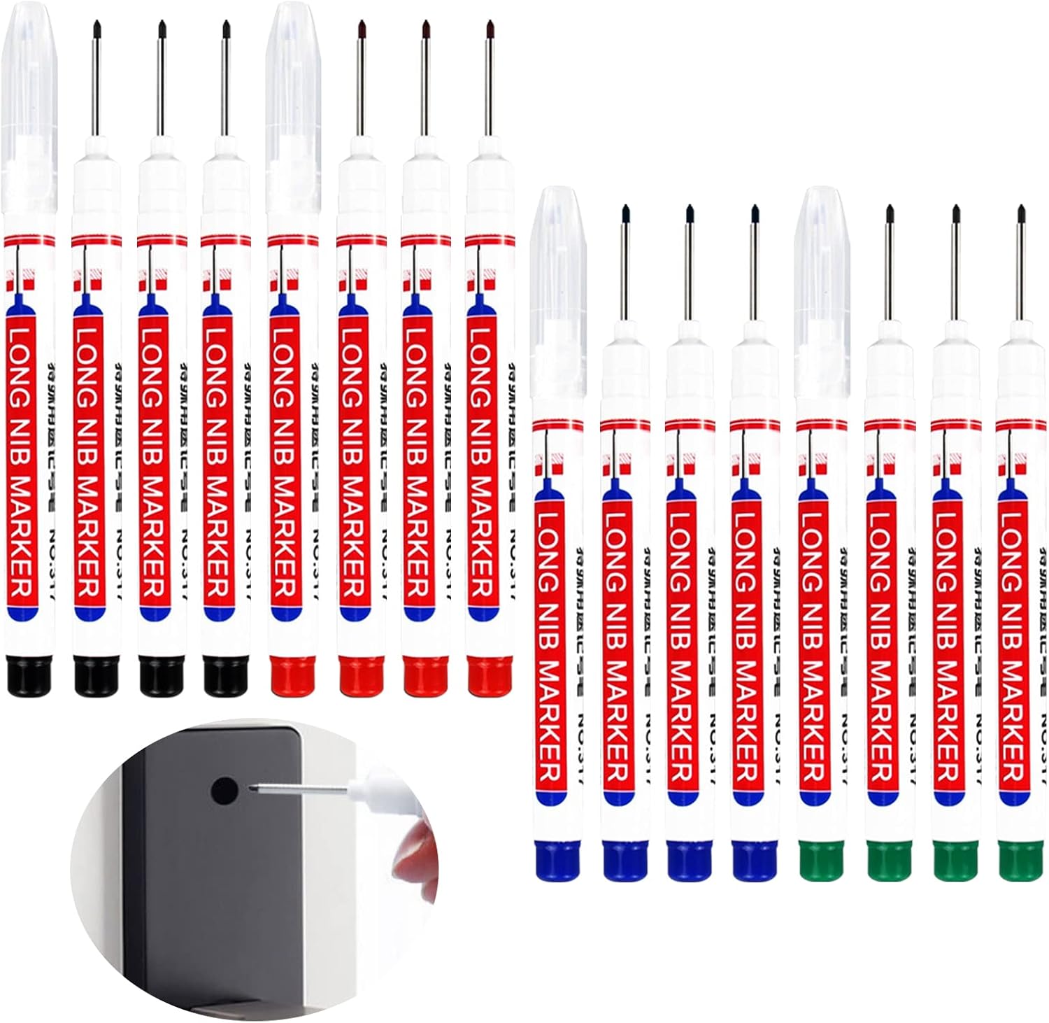 Kowaku 10 Pièces Marqueurs Profonds Pointe Longue Scriber