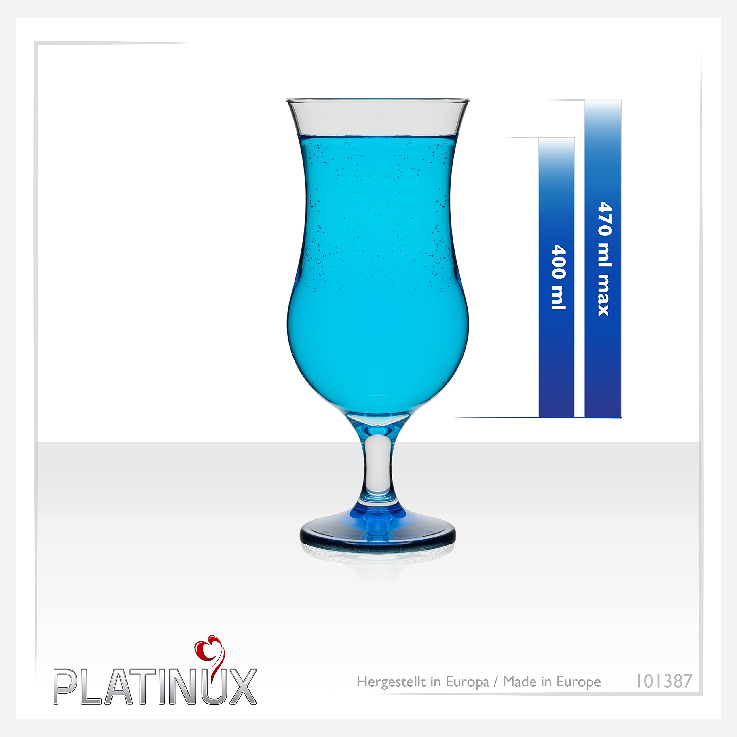 PLATINUX Kaffeegläser Mit Motiv 350ml – 3er Set