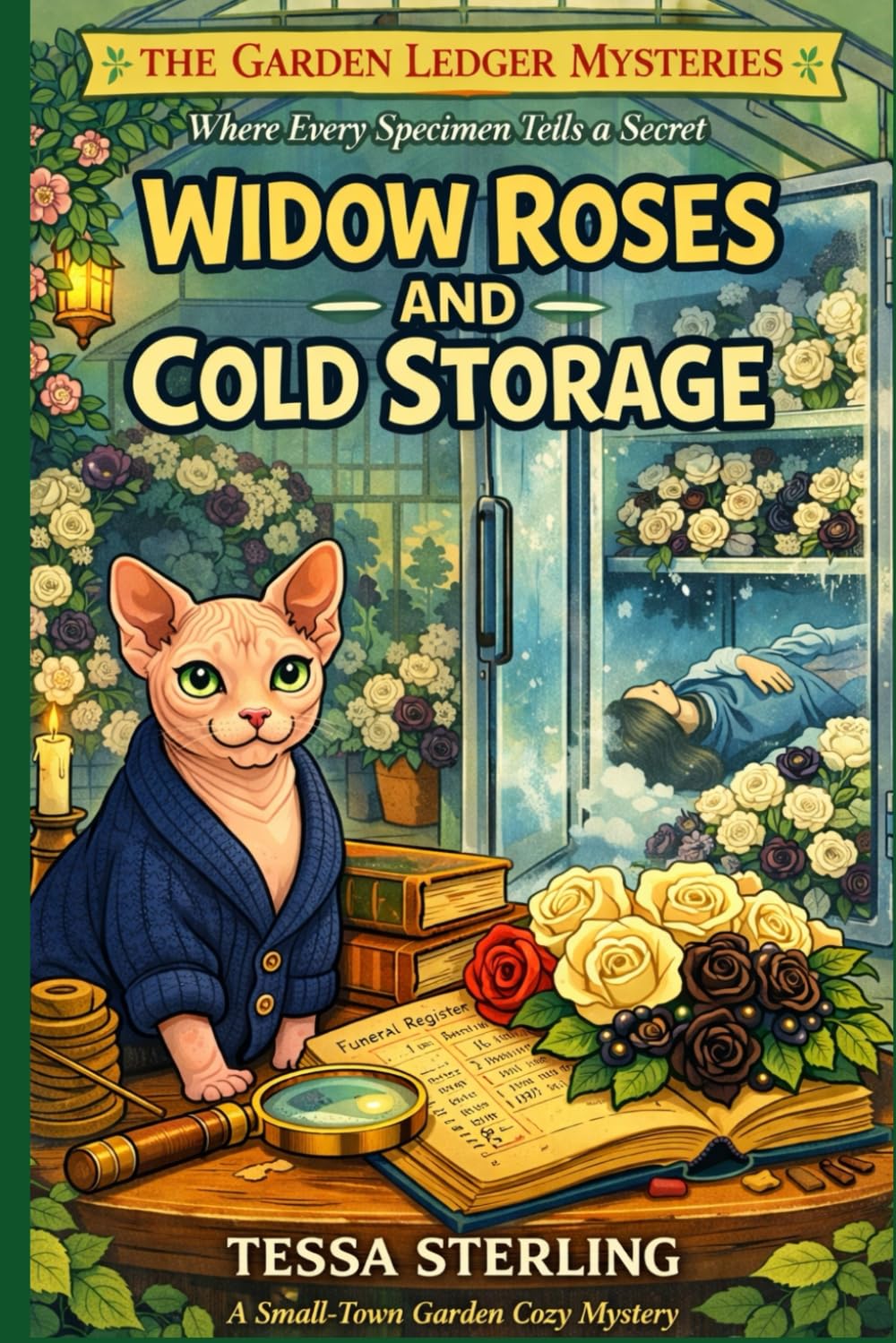 Widow Roses and Cold Storage: A Small-Town Garden Cozy Mystery Book 3 (The Garden Ledger Mysteries)