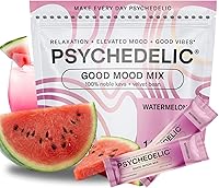 Vista 9 de Psychedelic Water Mezcla en Polvo para Bebida Calmante de Kava (14x5.5g) Polvo de Kava Saborizado - Sobres de Bebida Calmante en Polvo - Bebidas