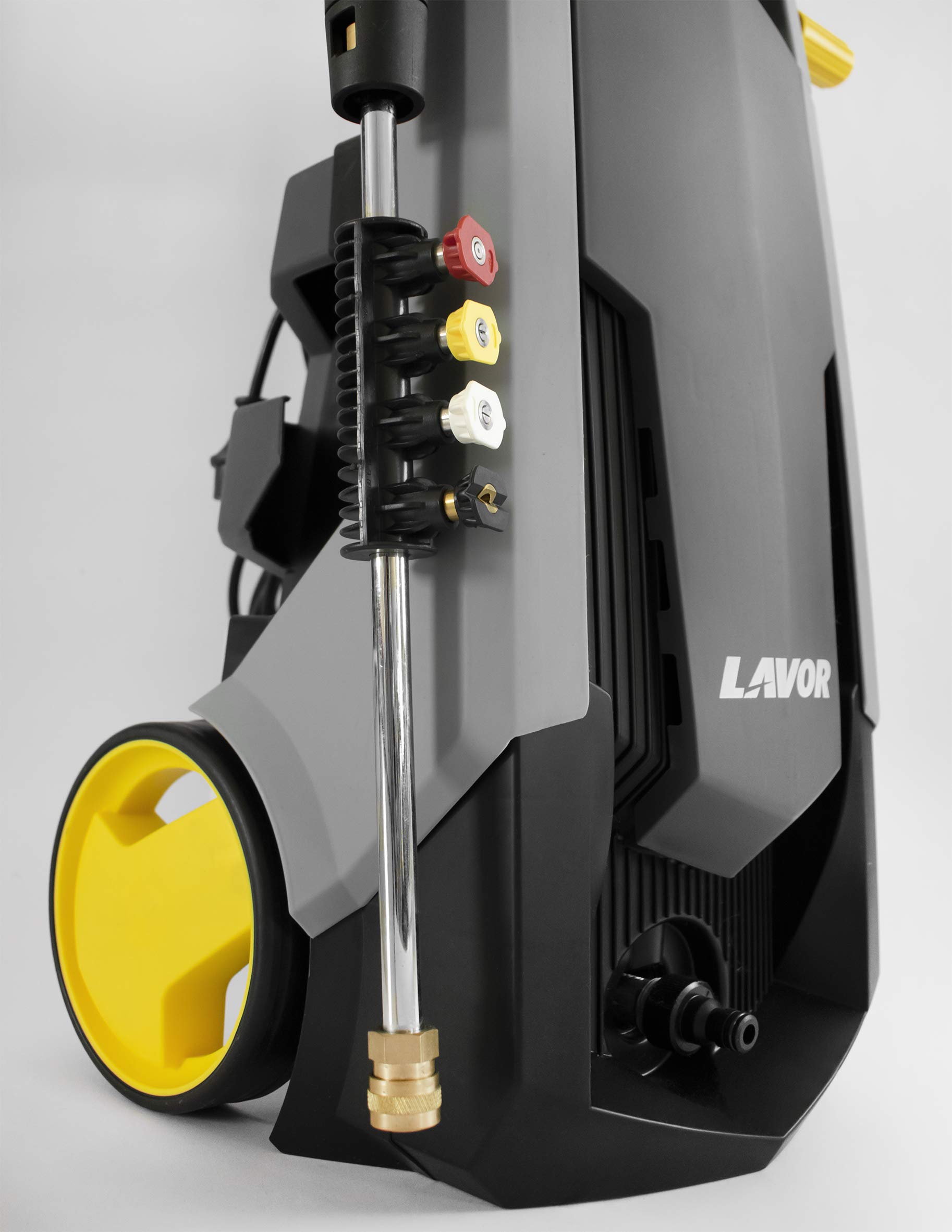 LAVOR Hidrolimpiadora de Agua Fría Pascal 20 Plus con Motor de Inducción, Presión 140 Bar máx, Caudal 400 l/h máx, con Lanza en Acero con 4 Boquillas y Boquilla Turbo