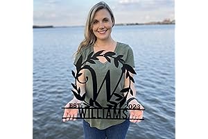 Genuine RealSteel Brand I Metal Wreath Monogram | Unique Wedding Gift: Last...