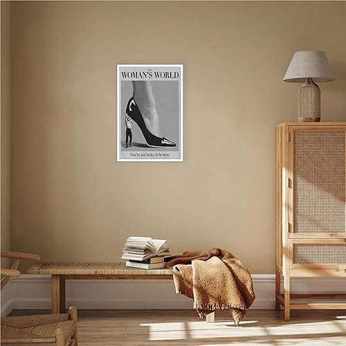 Miniatura 6 de Póster retro con texto en inglés This Is A Woman Is World feminista, arte de pared moderno en blanco y negro, femenino, habitación de chicas