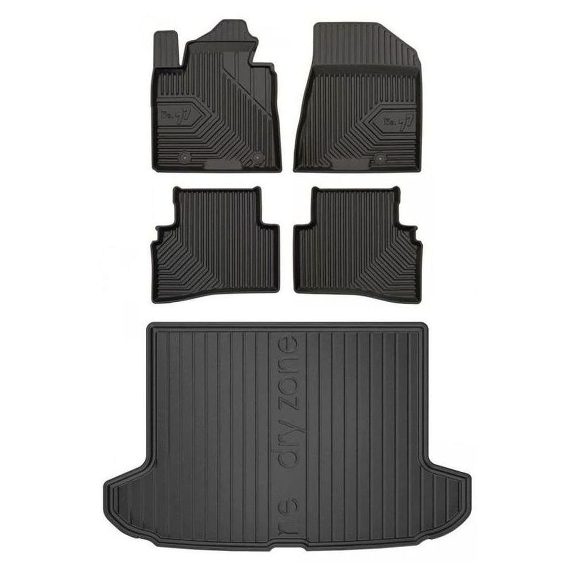 Tapis De Coffre Voiture Sur Mesure Pour Hyundai Tucson IV Depuis 2020 - Antidérapant Noir Tous Temps