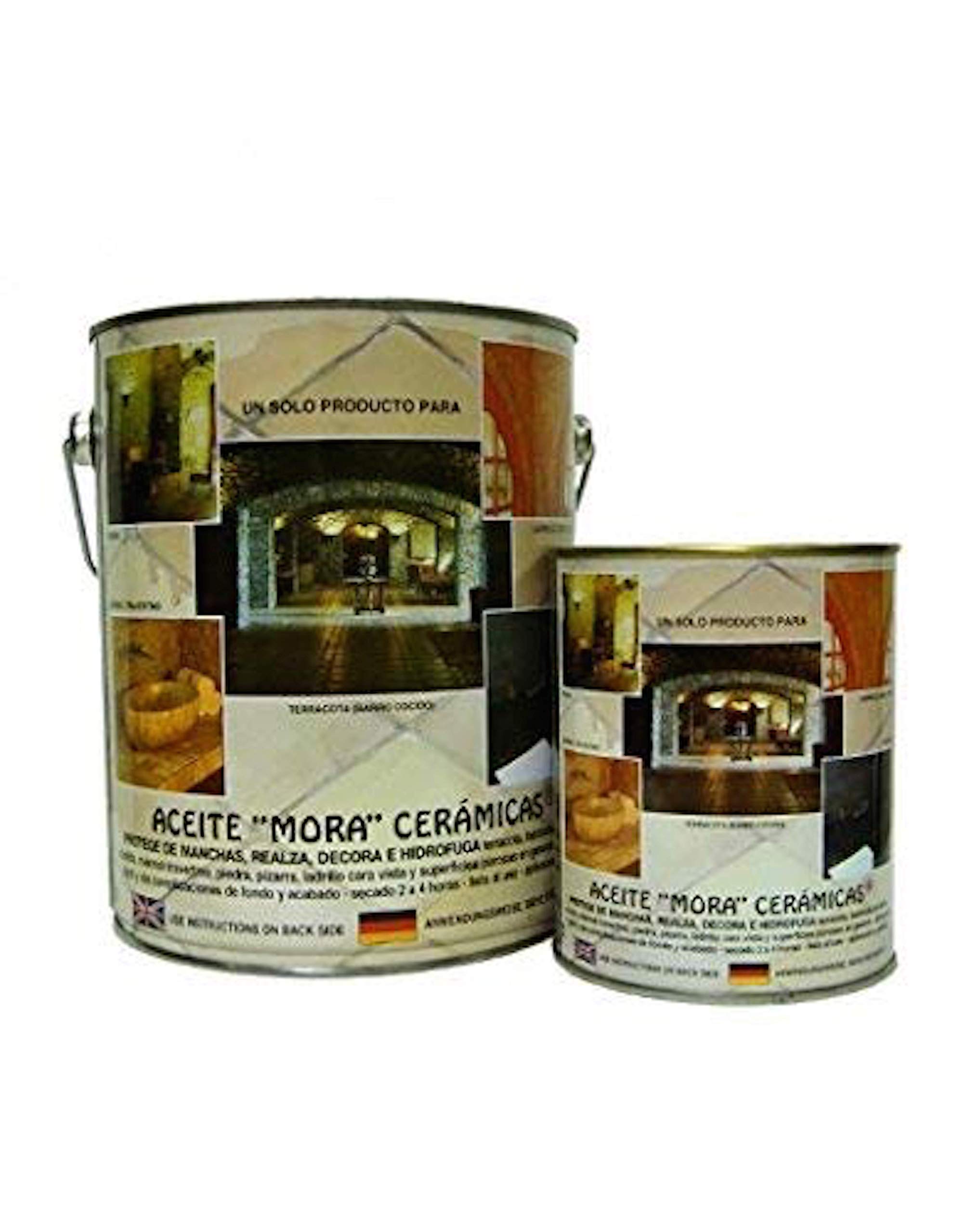 Aceite Mora especial para baldosas y suelos de barro cocido terracota, marmol envejecido, travertino, pizarra, piedra, mosaico hidraulico y ladrillo cara vista., Mate-cuero ( satinado )