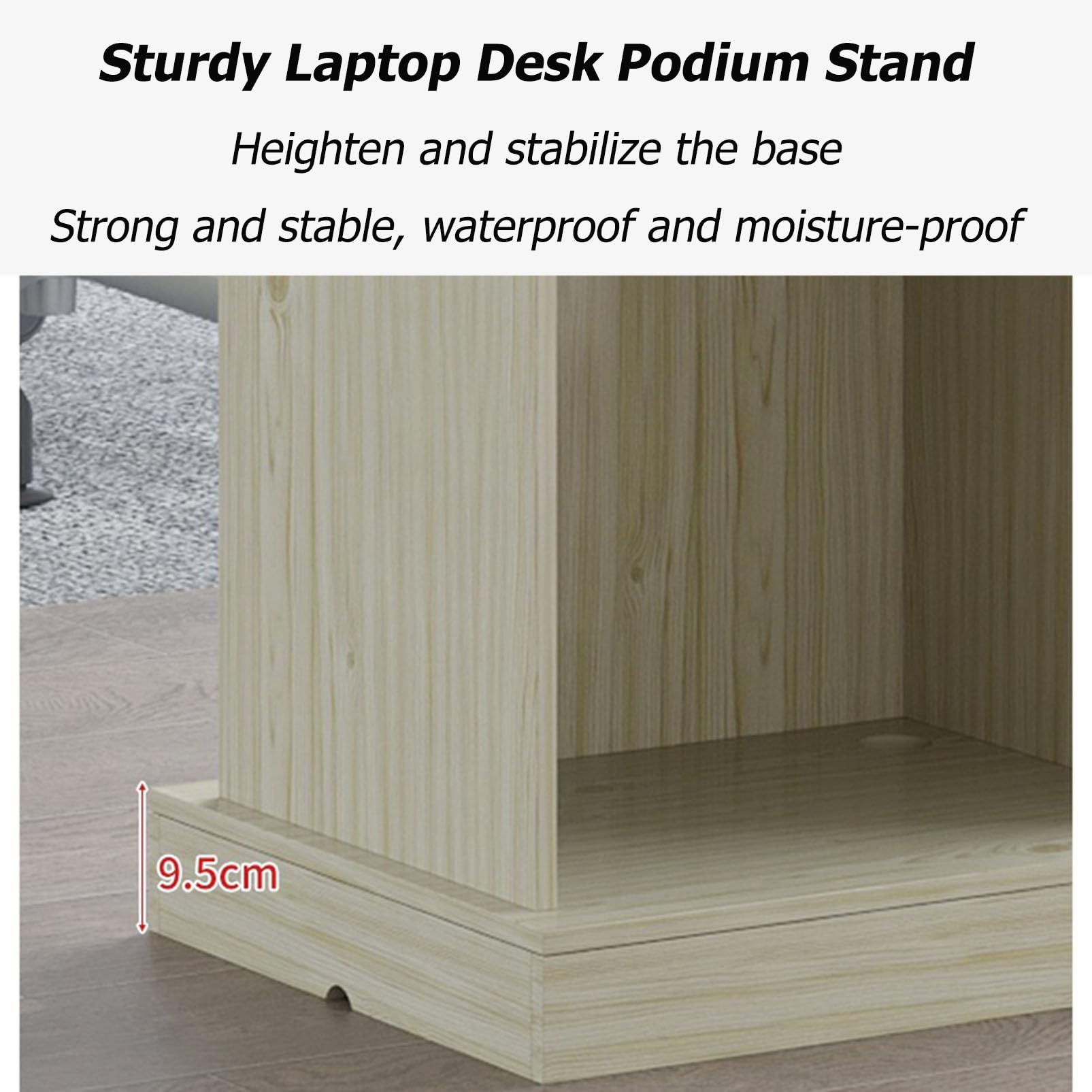 Podium en bois moderne pour présentations, église, séminaire et conférences scolaires, événement, bureau, restaurant, support de haut-parleur