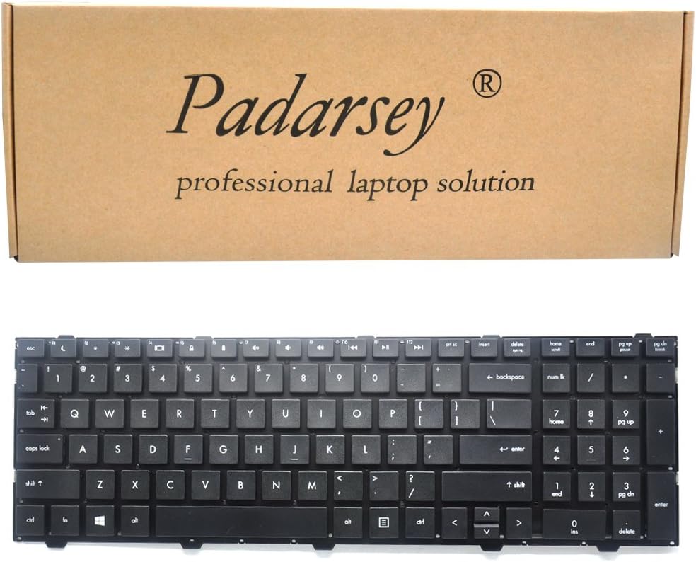 Padarsey Replacement Keyboard Compatible for HP ProBook 4540s 4540 4545s Series Black US Layout Compatible with Part Number 702237-001 683491-001 701485-001
