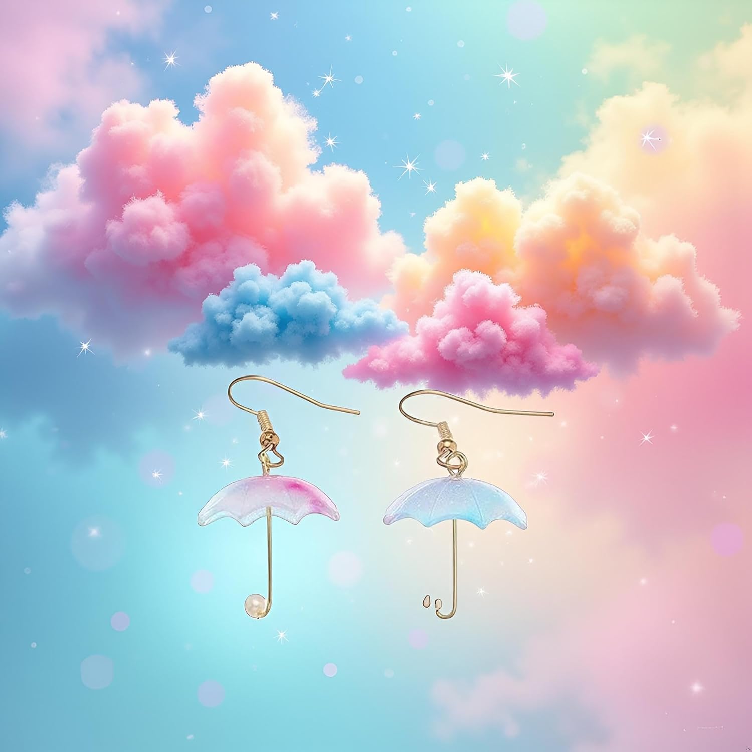 Cute Funny Resin Umbrella Drop Dangle Earrings Personality Mini Umbrella Weather Earrings Costume Holiday Jewelry for Women - Image 4