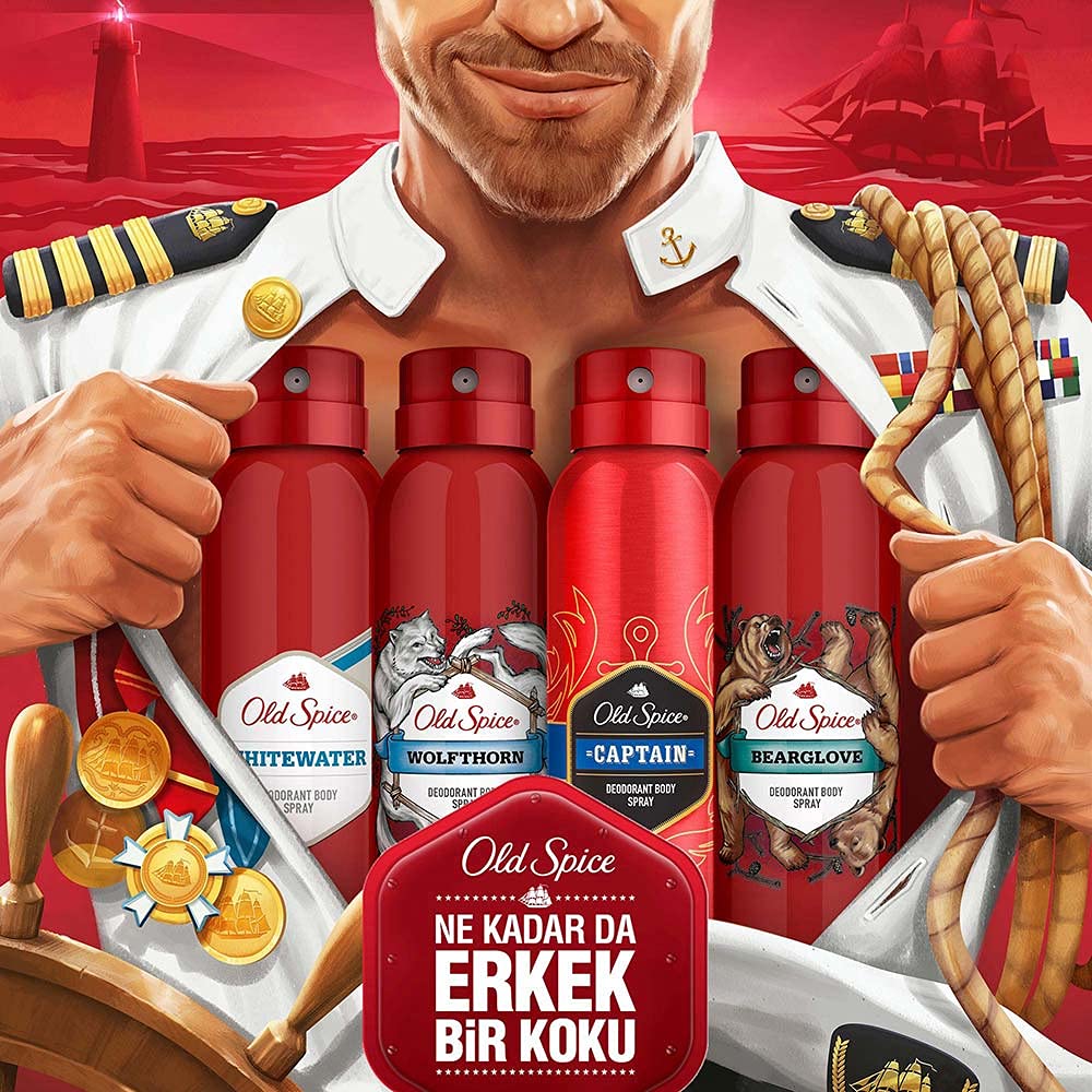 Old Spice Sprey Deodorant 150 ml Whitewaterx2