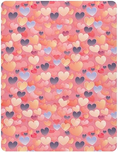 Miniatura 2 de Sábanas bajeras para cuna, con corazones coloridos, de San Valentín, para niños y niñas, 21216741