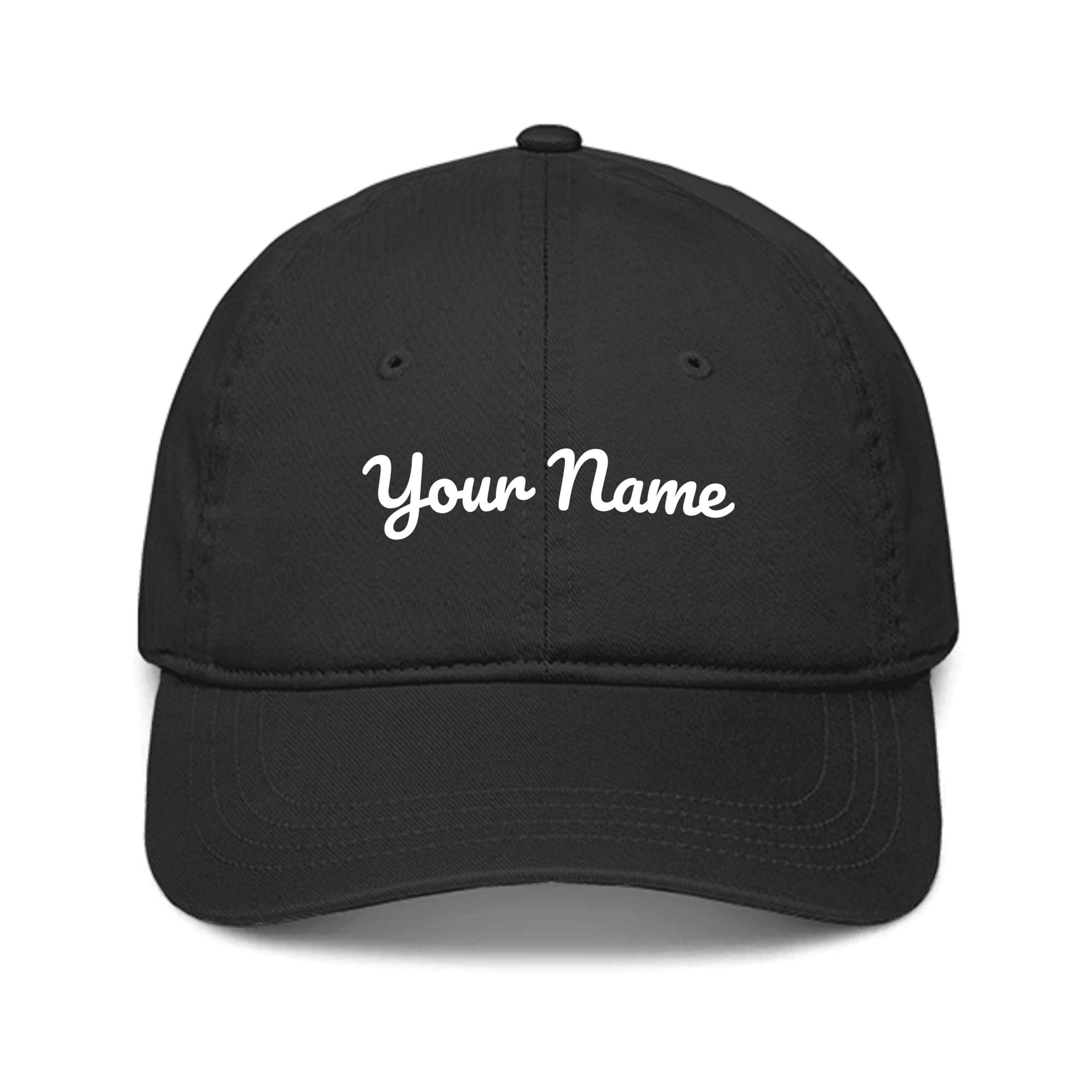Customised Name Cotton Cap, Free Size, Pack of 1-image-2