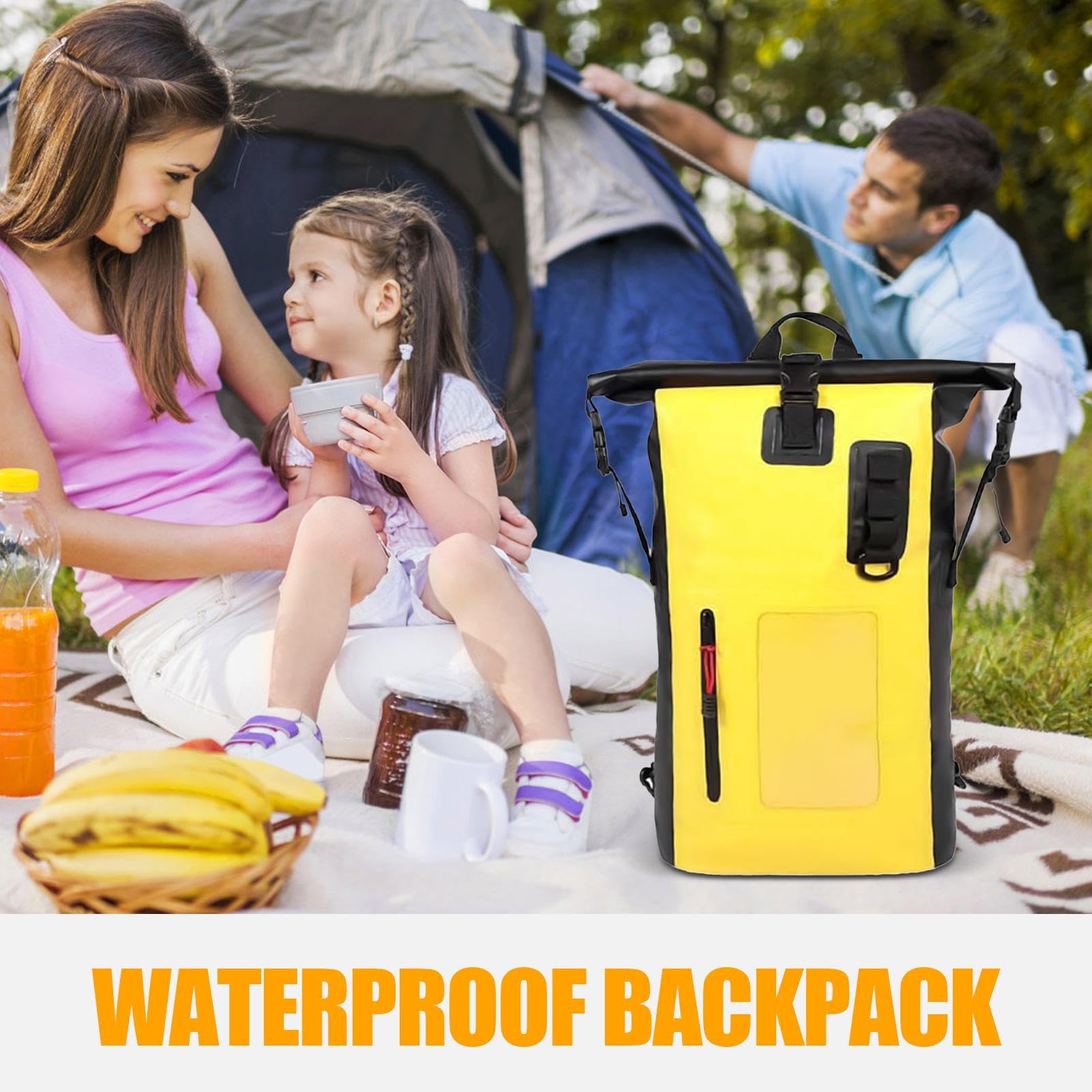Bolsas Secas Estancas Impermeables Para Kayak Gran capacidad, paquete de 30 | Mochila Impermeable Con Cierre De Enrollar Para Viajes, Natación, Kayak, Camping Y En La Playa