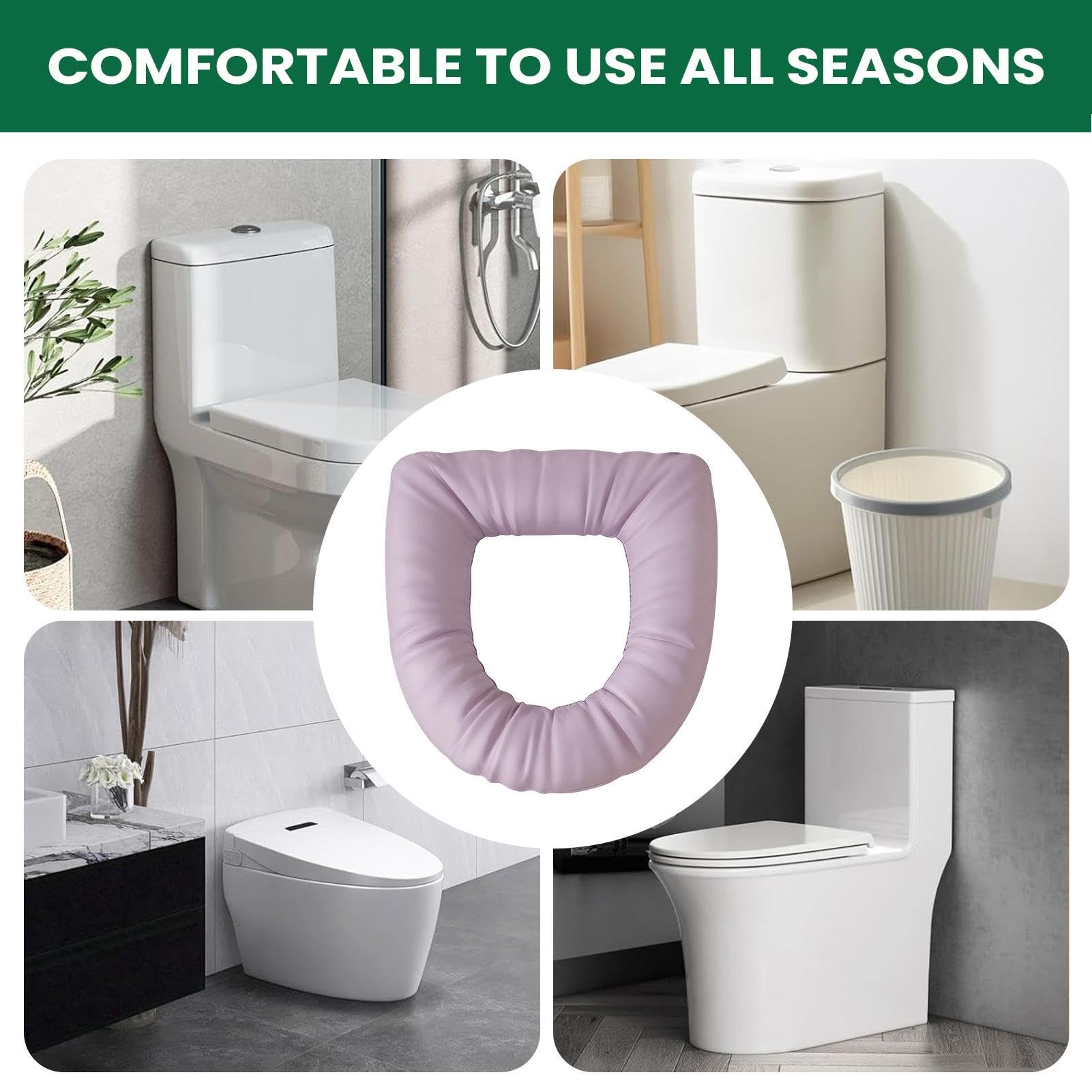 Cuscino per sedile WC - Cuscino per panca lavabile, scudo anulare flessibile, protezione igienica in peluche | Attrezzature di sicurezza per WC, unità di decompressione per appartamenti
