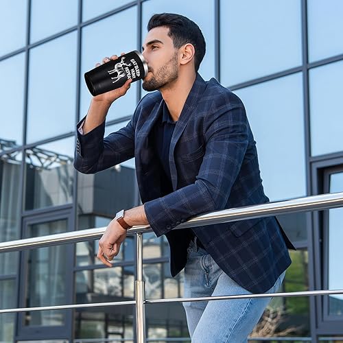 Miniatura 2 de 4 piezas de regalos divertidos de caza para hombres, regalos para caza, Navidad, cumpleaños, día del padre, doble capa aislada de 20 onzas, taza de