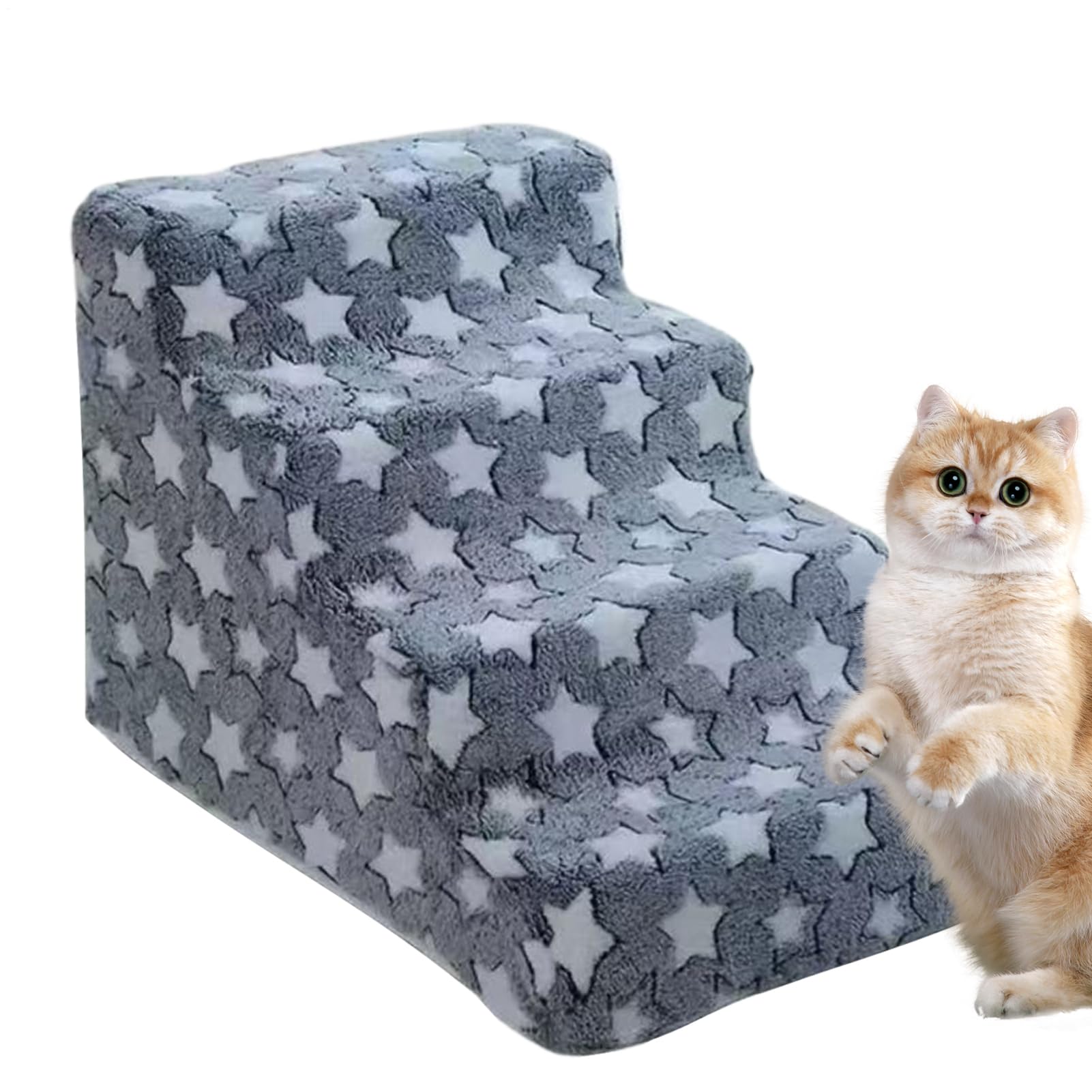 Scale per cani, gradini per gatti, rampa rimovibile per gattini, accessorio per animali domestici, facile da usare, portatile per cuccioli, gatti, soggiorno, camera da letto, studio, davanzale