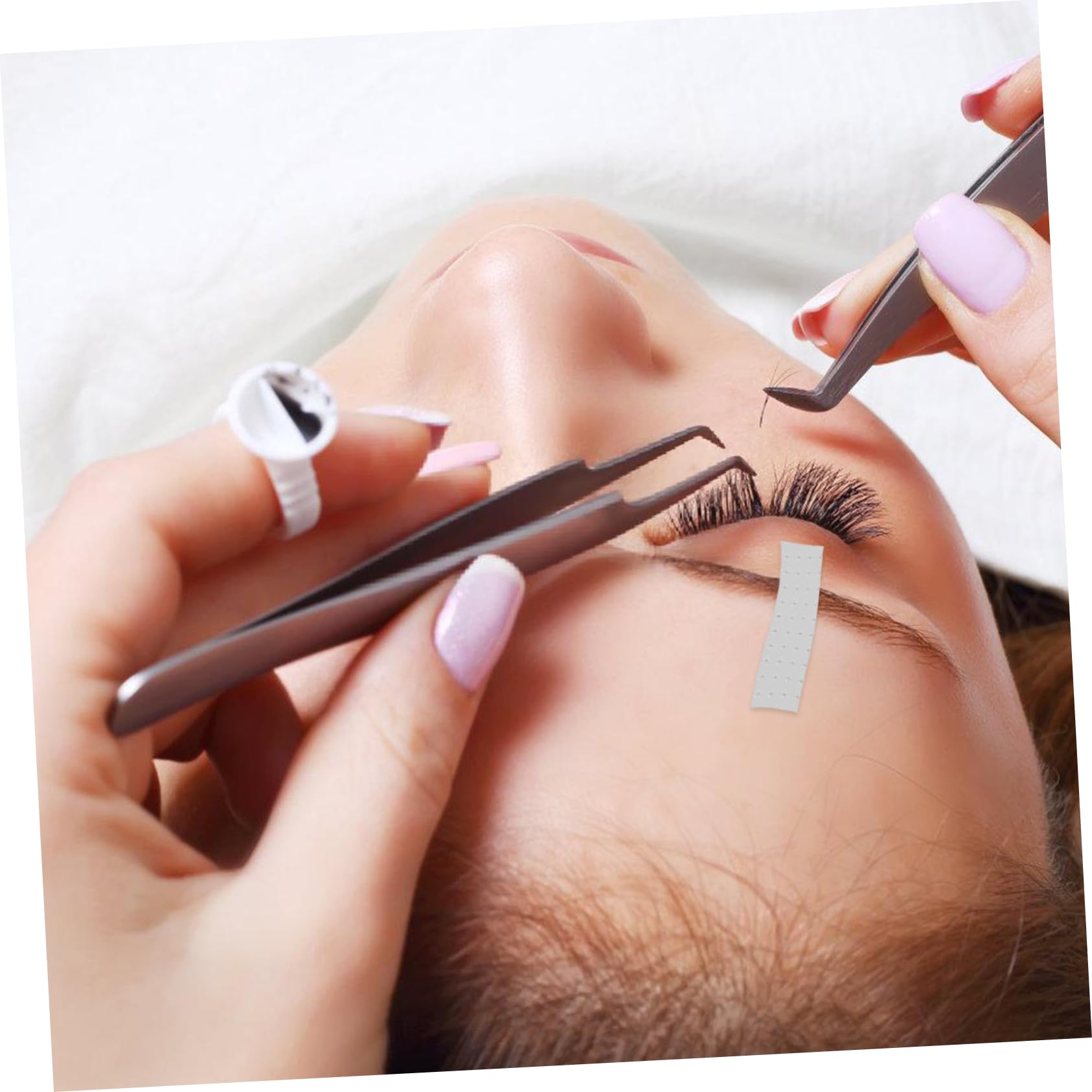 Mikinona Convenient Eyelash Tape Set 10 Rolls Skin-safe for Lash Extensions Makeup Salons