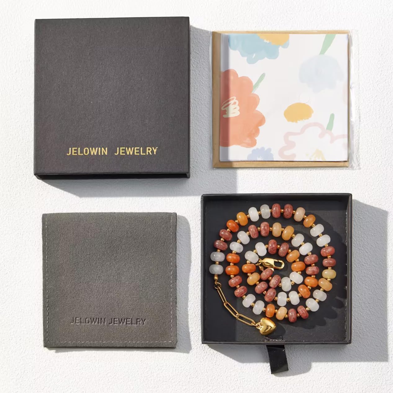 Colorful Beaded Choker Necklace for Women, Handmade Gemstone Necklace with Natural Stone and 18K Gold Plated, Boho Beaded Necklaces for Women Beach Jewelry Gift - Image 6