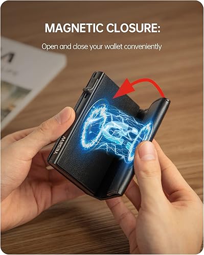 Miniatura 4 de YESIIW Airtag Wallet For Men - Smart Walle For Men,Leather Smart Air Tag Wallet With Banknote Compartment (No Airtag Included)