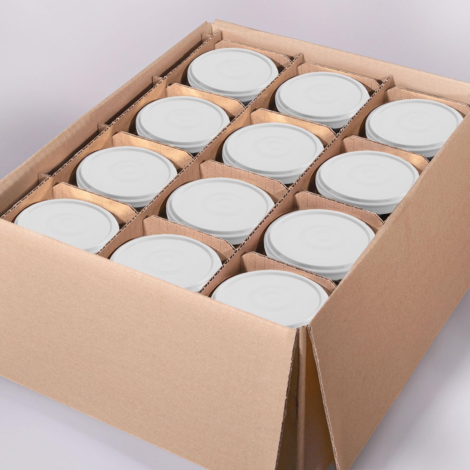 Oputec 24 x 230 ml inmaakpotten met schroefdeksel, rood geruit, perfect voor jam, jam en meer, kleine potten met deksel, ideaal als mini-jampotten en schroefpotten