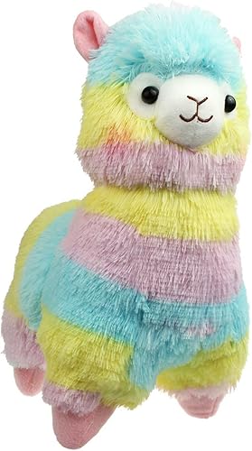 Miniatura 2 de Llama Rainbow para abrazar. Alpaca animal de peluche muñeco suave de 7 pulgadas. Juguete marioneta muñeca Día de San Valentín, cumpleaños, Navidad,