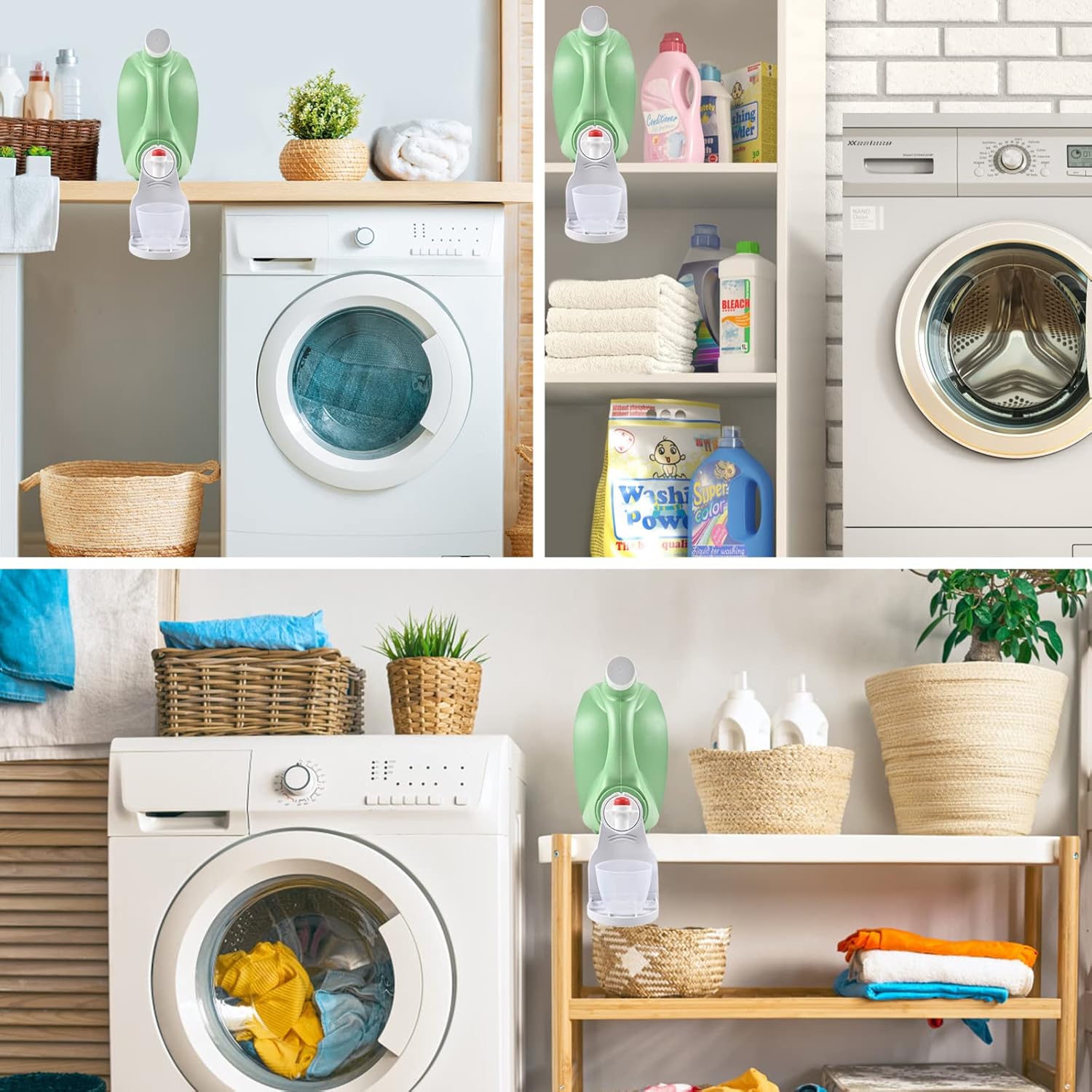 Buy 2 Pack Laundry Detergent Cup Holder, Soap Tray Dispenser Organizer