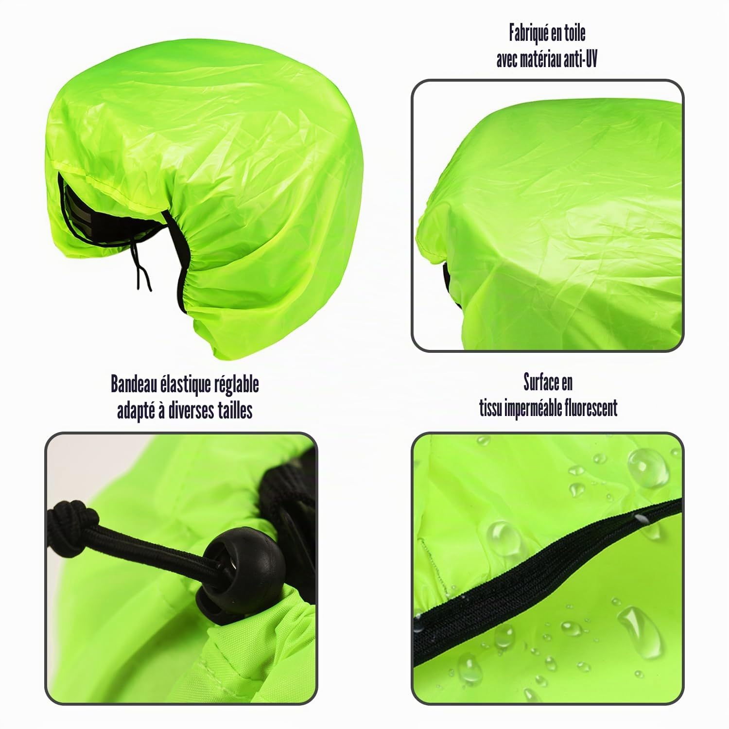 1 Habillage Pluie pour Sacoche, 1 Habillage Pluie pour Sac À Dos, Habillage Pluie pour Sacoche De Vélo, Housse De Protection pour Sacoche De Vélo, Housse De Protection pour Sacoche