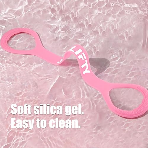 Miniatura 6 de Figura 8 banda de resistencia (mejorada), banda elástica, bandas elásticas, con bolsa de almacenamiento, para brazo, hombro, espalda, entrenamiento