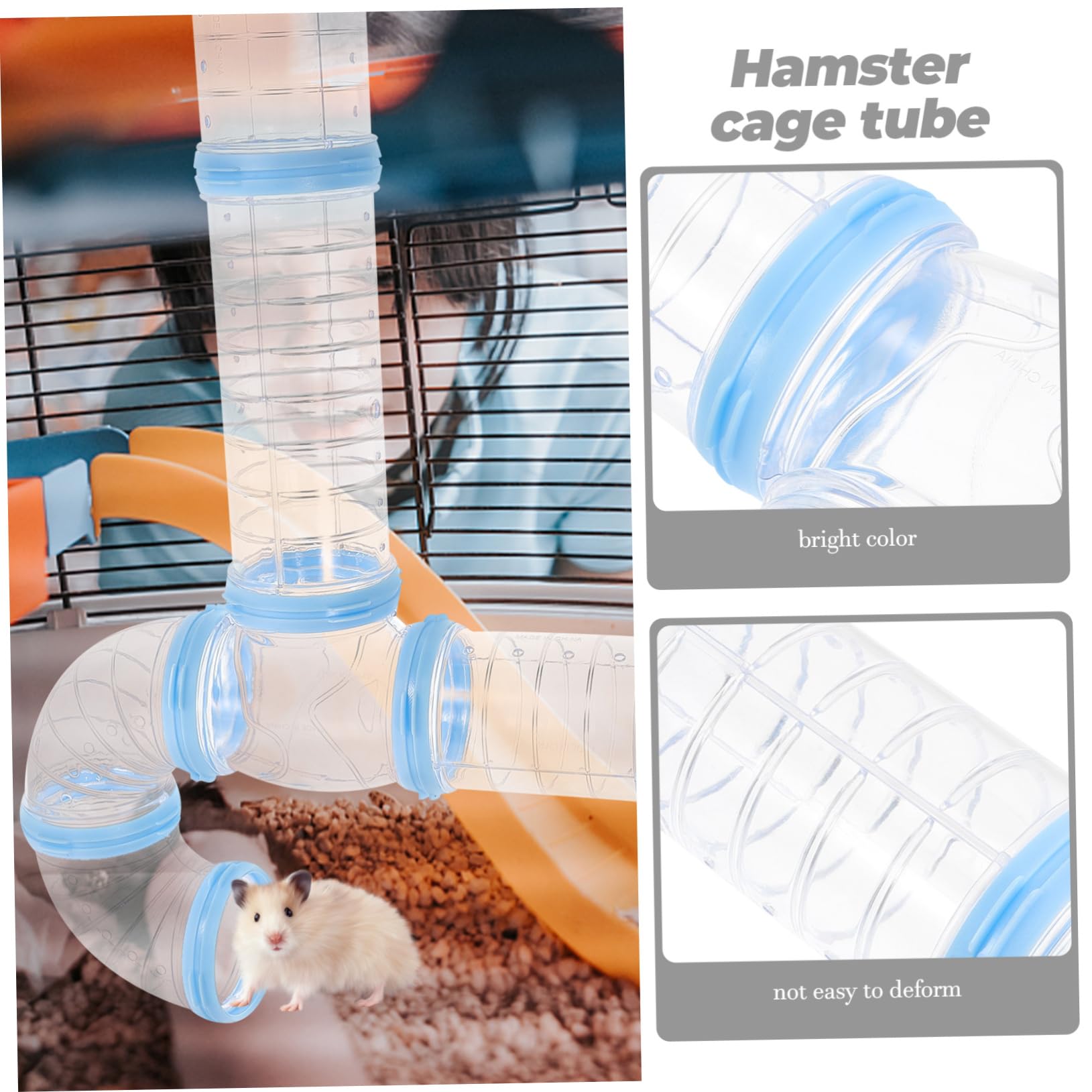 Selbstgemacht Käfigtunnel für Hamsterkäfige, 2 Satz Kunststoff