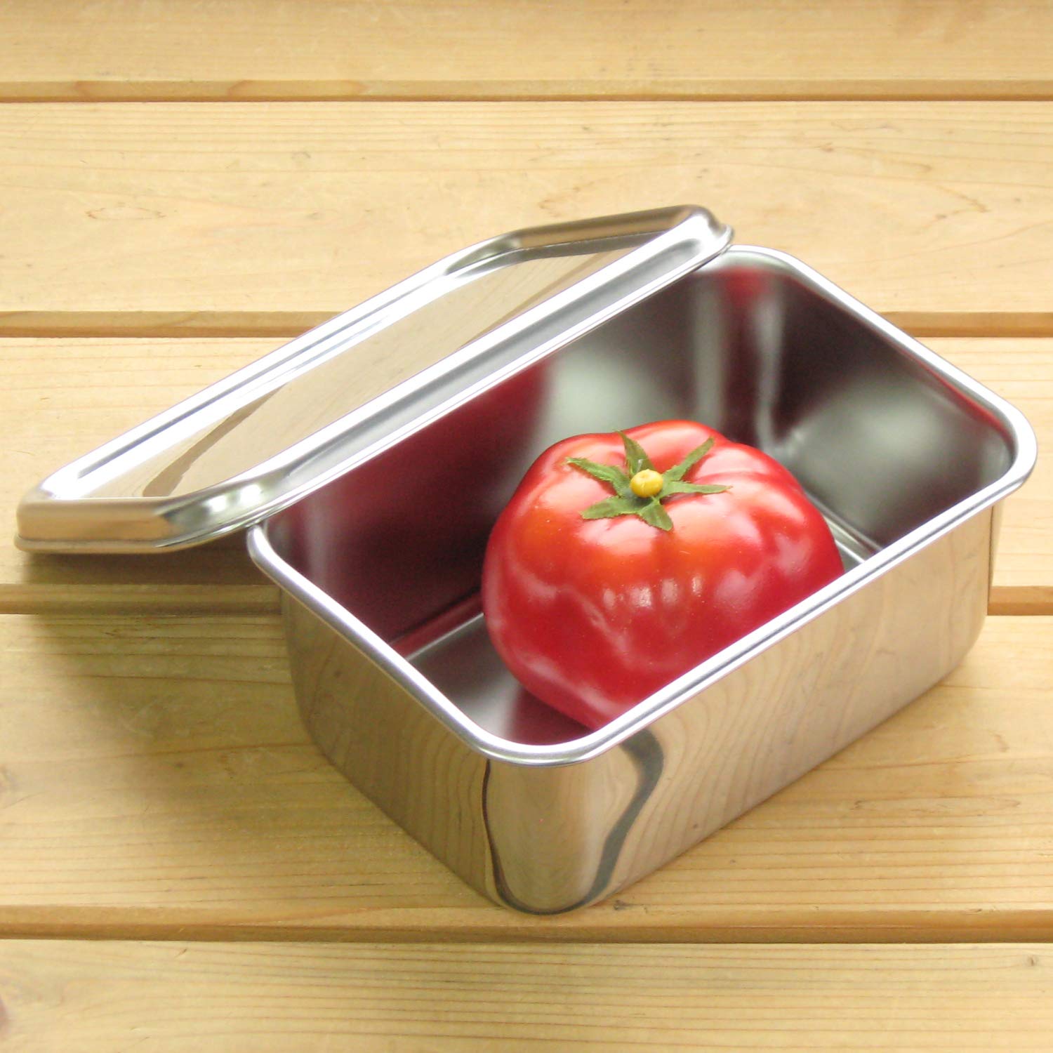 Amazon.co.jp: 深型 組バット セット 16.2cm 蓋付 角型保存容器 18-8