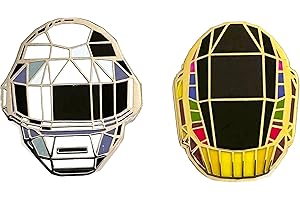 Daft Punk Enamel Lapel Pins (1")