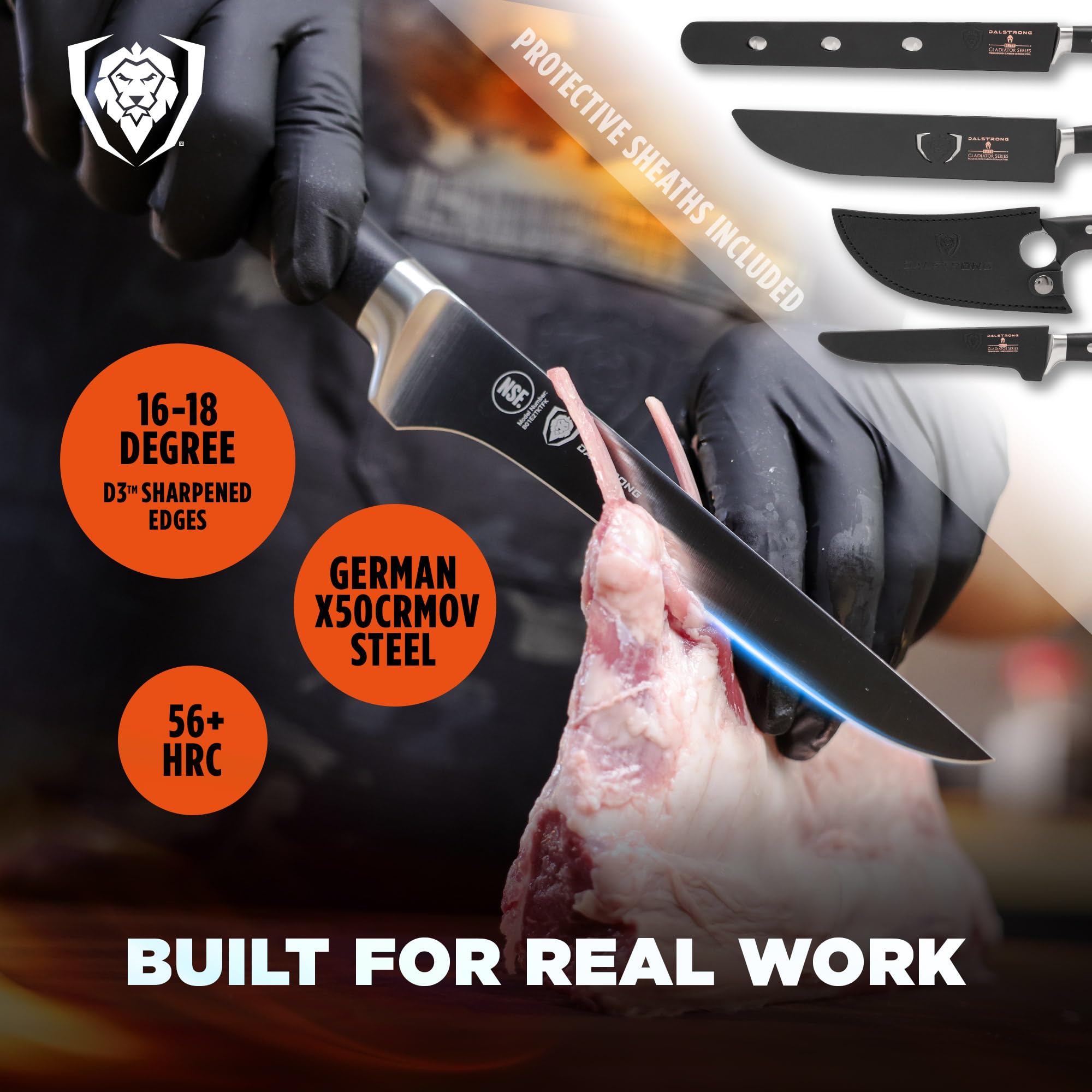Dalstrong Carving Set - Slicing Knife & Meat Fork — Amazon image 15