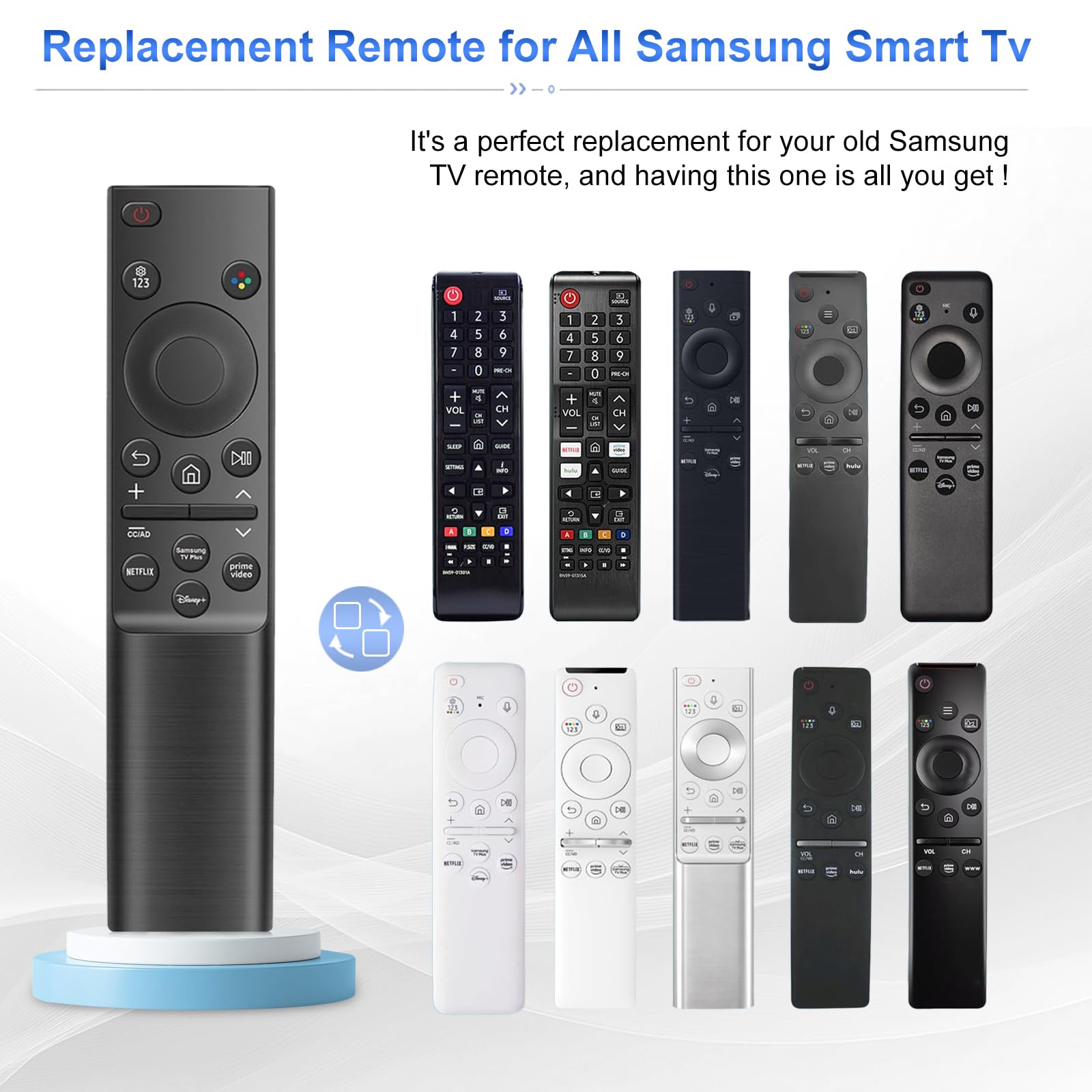 Telecomando universale per TV LCD, LED, HDTV 3D, serie TV UHD, 2 pezzi
