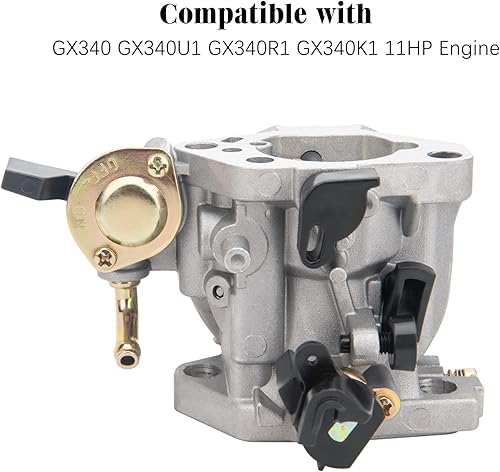 Miniatura 4 de Carburador GX390 GX340 compatible con Honda GX340 GX360 GX390 11HP 13HP generador de motor cortacésped motor carburador sustituye a 16100-ZF6-V01