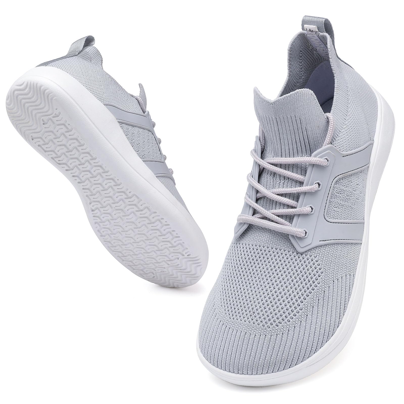 CFVKPT Mens Barefoot Dress Shoes Wide Toe Box Slip On Oxfords Running Sneakers Size 6 5-12