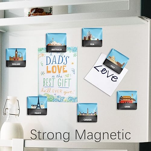 Vista 4 de Berkin Arts 12pcs lindo cuadrado cristal cristal fuerte magnético refrigerador imán guía de viaje Imágenes vectoriales Tendencia en Fiverr