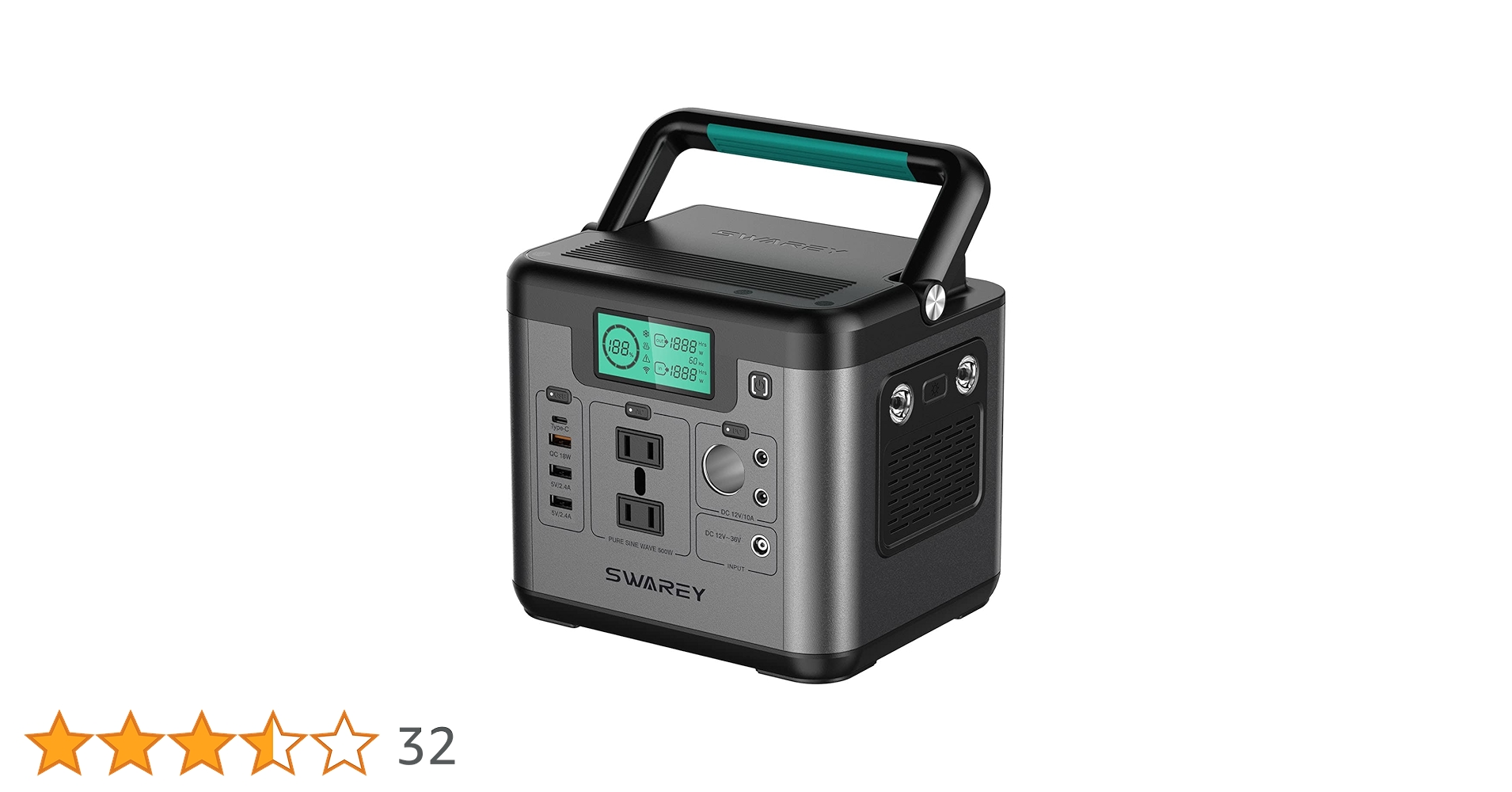 Amazon.co.jp: SWAREY ポータブル電源 大容量 518Wh 144Ah